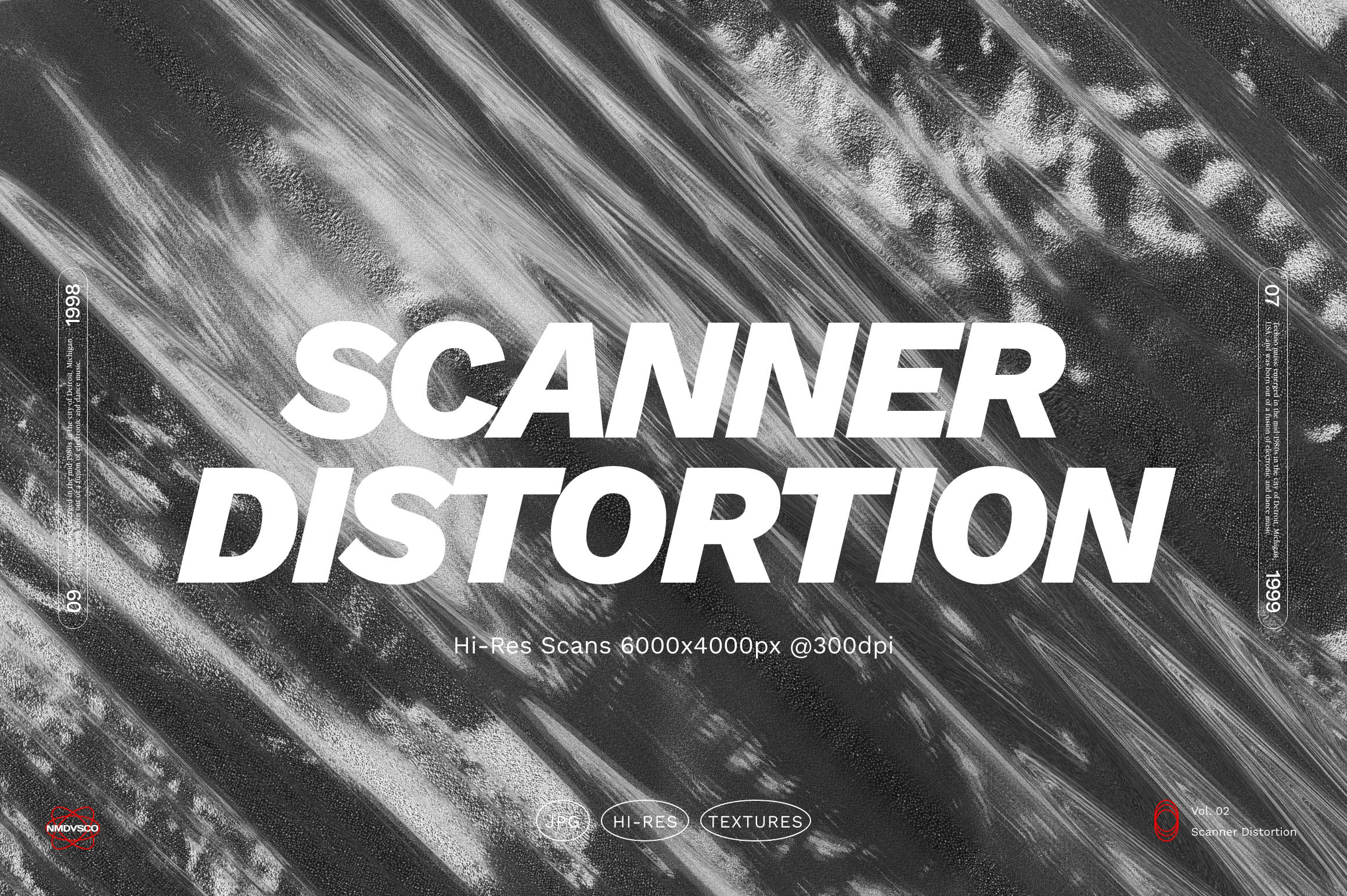 Scanner Distortion High-res Textures - Nomad Visuals Co.